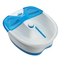 SPA PARA PIES CONAIR MULTIFUNCION-HASTA 15MIN.-CON CALOR-CTRL TACTIL-BURBUJAS-BLANCO Y AZUL