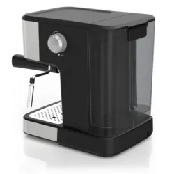 CAFETERA EXPRESO-CAPUCHINO-LATE-AMERICANO BLACK DECKER 1100W 20 BARES 1.5LTS ACERO INOX. NEGRO