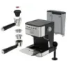 CAFETERA EXPRESO-CAPUCHINO-LATE-AMERICANO BLACK DECKER 1100W 20 BARES 1.5LTS ACERO INOX. NEGRO