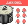OLLA ARROCERA CHEFMAN  10 TAZAS MULTIUSOS  NEGRA