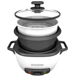 OLLA ARROCERA BLACK DECKER CAPACIDAD 7 TZS 2 Lts Tapa Vidrio