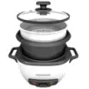 OLLA ARROCERA BLACK DECKER CAPACIDAD 7 TZS 2 Lts Tapa Vidrio