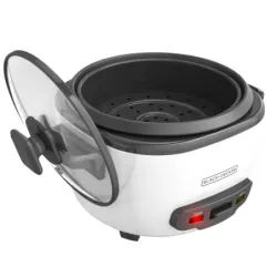 OLLA ARROCERA BLACK DECKER CAPACIDAD 7 TZS 2 Lts Tapa Vidrio