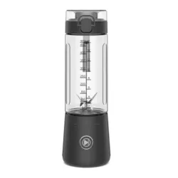 LICUADORA CHEFMAN 74W INALAMBRICA VASO PLASTICO USB-C ENCENDIDO LUZ LED NEGRA
