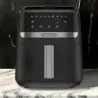 FREIDORA DE AIRE BLACK DECKER 5.5 LTS 1500W 9 FUNCIONES  PREPROGRAMADAS PANTALLA TACTIL NEGRO