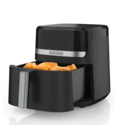 FREIDORA DE AIRE BLACK DECKER 5.5 LTS 1500W 9 FUNCIONES  PREPROGRAMADAS PANTALLA TACTIL NEGRO