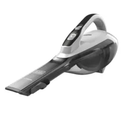 ASPIRADORA DE MANO BLACK DECKER INALAMBRICA BATERIA DE LITIO SOPORTE DE PARED BOQUILLA ESTRECHA BLANCA-NEGRA