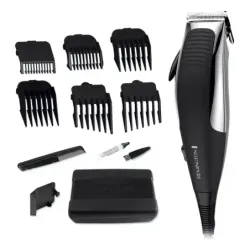 Cortadora de Cabello Remington 12 Pcs 110V Negra