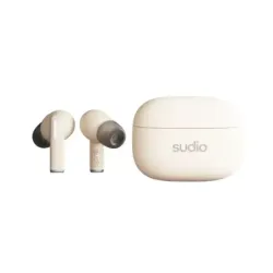 AUDIFONOS SUDIO A1 PRO INALAMBRICO ESTILO TAPON 13MM BT-MICROF. INTEGR. 6H DUR. USB-C IPX4 CANCELA RUIDO COLOR ARENA