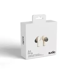 AUDIFONOS SUDIO A1 PRO INALAMBRICO ESTILO TAPON 13MM BT-MICROF. INTEGR. 6H DUR. USB-C IPX4 CANCELA RUIDO COLOR ARENA