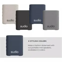 PARLANTE SUDIO S2 INALAMBRICO-BT-10MTS-7H DURACION-IPX5-USB C-MANOS LIBRES-AZUL