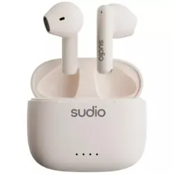 AUDIFONOS SUDIO A1 INALAMBRICO ESTILO TAPON 13MM BT-MICROF. INTEGR. 6H DUR. USB-C IPX4 BLANCO