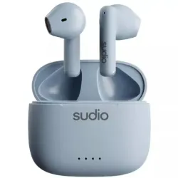 AUDIFONOS SUDIO A1 INALAMBRICO ESTILO TAPON 13MM BT-MICROF. INTEGR. 6H DUR. USB-C IPX4 AZUL