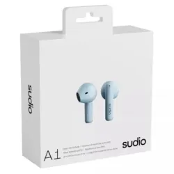 AUDIFONOS SUDIO A1 INALAMBRICO ESTILO TAPON 13MM BT-MICROF. INTEGR. 6H DUR. USB-C IPX4 AZUL