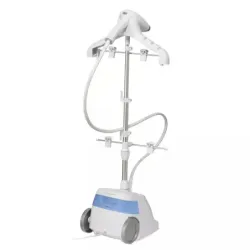 PLANCHA A VAPOR CONAIR PROFESIONAL CON RUEDAS  PERCHA 1875W 2 AJUSTES DE CALOR APAGADO AUT  DEP AGUA BLANCO
