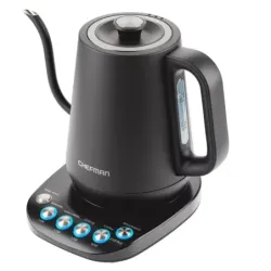 TETERA ELECTRICA CHEFMAN DE CUELLO CISNE 0 8LTS 1500W NEGRA