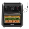 FREIDORA DE AIRE CHEFMAN 11 35LTS 1700W 17 AJUSTES  PANEL DIG  APAGADO AUT  TERMOMETRO INCL VISUALIZACION COLOR NEGRO