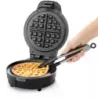 WAFLERA CHEFMAN ESTILO BELGA REDONDA 4 SECCIONES 700W ANTIADHERENTE NEGRA