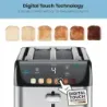 TOSTADORA CHEFMAN 4 REBANADAS 850W DIGITAL 6 SOMBRAS 3 FUNCIONES ACERO INOX