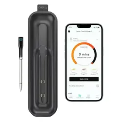 TERMOMETRO CHEF IQ INALAMBRICO 1 SONDA SMART BT WIFI PARA PROTEINA NEGRO