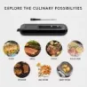 TERMOMETRO CHEF IQ INALAMBRICO 1 SONDA SMART BT WIFI PARA PROTEINA NEGRO