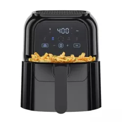 FREIDORA DE AIRE TURBOFRY CHEFMAN 5.5LTS 1500W PANTALLA TOUCH-INDICADOR SHAKE- COLOR NEGRO