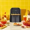 FREIDORA DE AIRE TURBOFRY CHEFMAN 5.5LTS 1500W PANTALLA TOUCH-INDICADOR SHAKE- COLOR NEGRO
