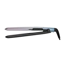 PLANCHA DE CABELLO REMINGTON MINERAL GLOW CERAMICA 210 GRADOS PANTALLA DIGITAL LILA AZUL
