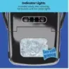 MAQUINA DE HIELO CHEFMAN PORTATIL ALMACENA 0 5KG 204W VISUALIZACION CABLE 1 5MTS GRIS
