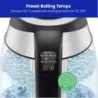 TETERA ELECTRICA CHEFMAN INALAMBRICA 1 8LTS 5 LUCES LED CTRL DIGITAL INFUSOR JARRA DE CRISTAL ACERO INOX