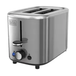 TOSTADORA BLACK DECKER 2 REBANADAS 7 NIVELES ACERO INOX.