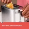TOSTADORA BLACK DECKER 2 REBANADAS 7 NIVELES ACERO INOX.