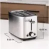 TOSTADORA BLACK DECKER 2 REBANADAS 7 NIVELES ACERO INOX.