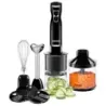 BATIDORA DE INMERSION CHEFMAN 6 EN 1 2 VELOCIDADES 300 WATTS NEGRO