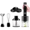 BATIDORA DE INMERSION CHEFMAN 6 EN 1 2 VELOCIDADES 300 WATTS NEGRO