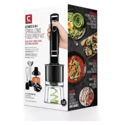 BATIDORA DE INMERSION CHEFMAN 6 EN 1 2 VELOCIDADES 300 WATTS NEGRO