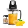 LICUADORA TODO EN 1 CHEFMAN 400W DOS VASOS CUCHILLAS CUADRUPLES CON TAPA NEGRO