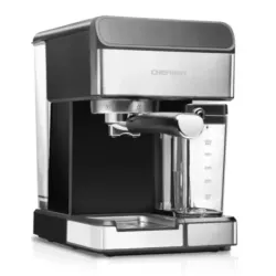 CAFETERA EXPRESO CAPUCHINO LATE CHEFMAN 6 EN 1 TOUCH CON 15 BARES 1 8LTS ACERO INOX