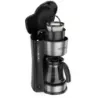 CAFETERA BLACK DECKER-4 EN 1 - 5 TAZAS CON ENVASE DE ACERO INOX.-FILTRO PERMANENTE-BOTON ENCENDIDO Y APAGADO-NEGRA