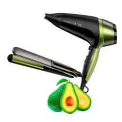 COMBO SECADORA PLANCHA REMINGTON DE AGUACATE
