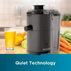 EXTRACTOR DE JUGOS BLACK DECKER 400W RECIPIENTE 28 OZ NEGRO