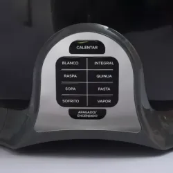 Olla Arrocera Black Decker Capacidad 28Tzs 9 Programas Tapa Vidrio Multiusos Negra