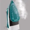 PLANCHA DE ROPA BLACK DECKER 1200W DOBLE SISTEMA SUELA ANTIADHERENTE CERAMICA SMARTSTEAM BLANCO-VERDE