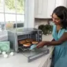 Horno Tostador Airfryer 5 En 1 Black Decker 6 Rebanadas 1500W Acero Inox