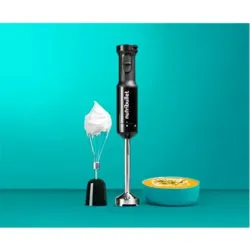 BATIDORA DE INMERSION NUTRIBULLET 3PCS 2 VELOCIDADES 350 WATTS NEGRO