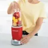LICUADORA NUTRIBULLET 8PCS 600W JARRA PLASTICO COLOR ROJO