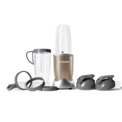 Licuadora Nutribullet 9Pcs 900W Jarra Plastico Color Champagne