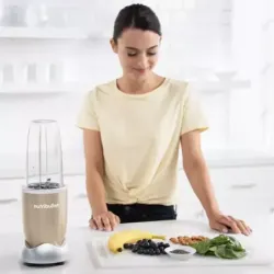 Licuadora Nutribullet 9Pcs 900W Jarra Plastico Color Champagne
