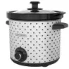 OLLA DE COCCION LENTA BLACK DECKER CAPACIDAD 4LTS 3 AJUSTES 200W PERRILLA TAPA VIDRIO BLANCO