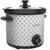 OLLA DE COCCION LENTA BLACK DECKER CAPACIDAD 4LTS 3 AJUSTES 200W PERRILLA TAPA VIDRIO BLANCO